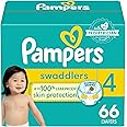 Pampers Baby Diapers - Swaddlers - Size 4, 66 Count, Ultra Absorbent Disposable Infant Diaper