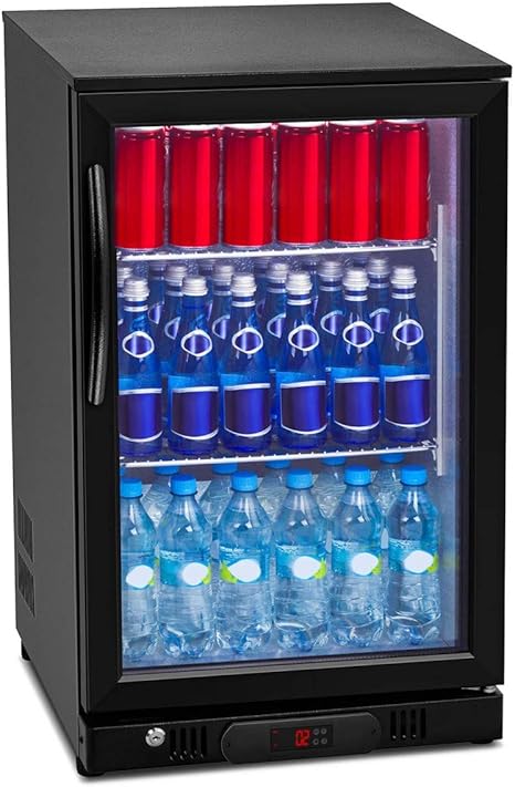 royal catering rcgk 108c nevera expositora frigorifico minibar nevera pequena bebidas botellas refrigerador 108 l 2 10 c 135 w 50x50x83 5 cm