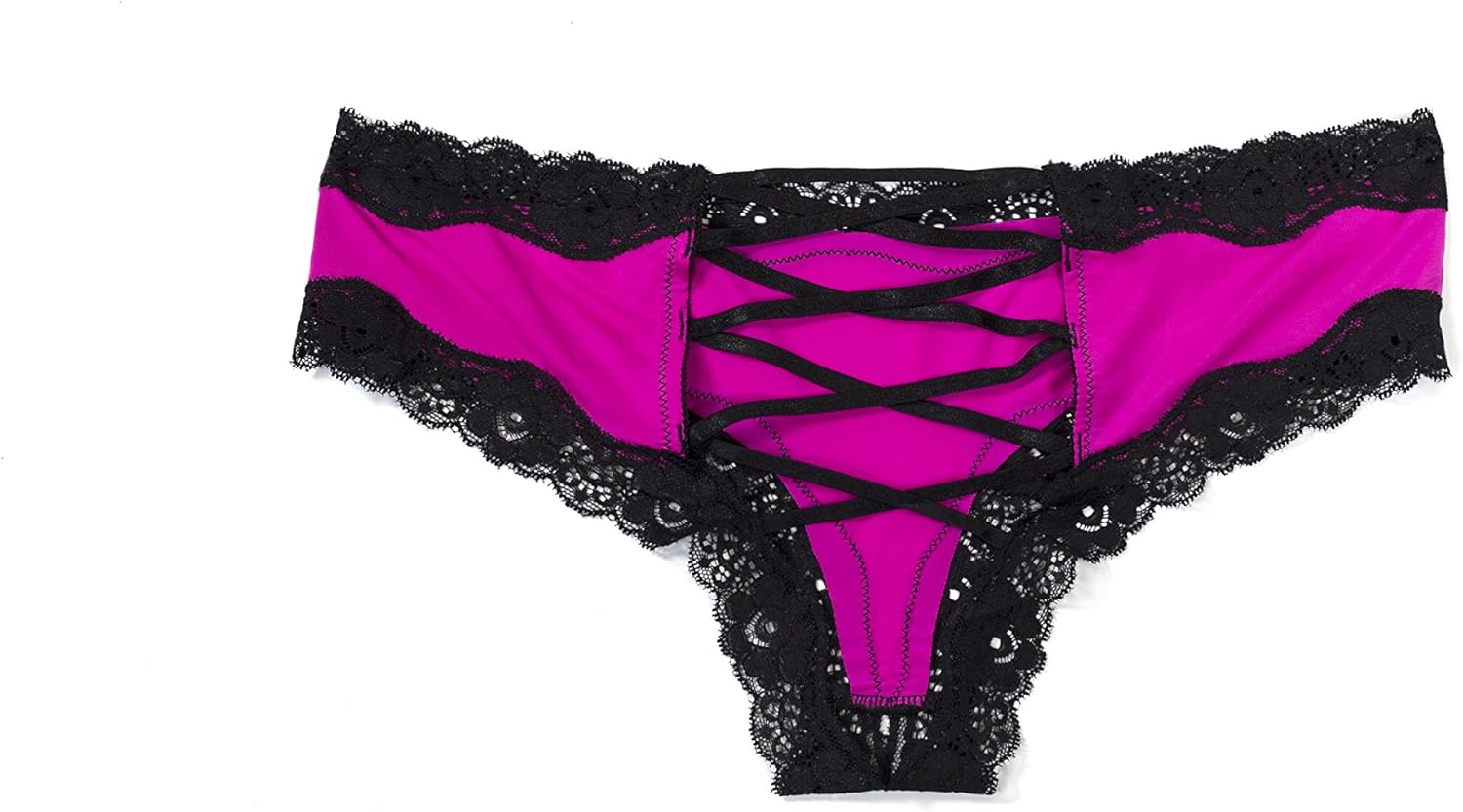 Dreamgirl Women's Cheeky Panty with Criss-Cross Back: Clothing