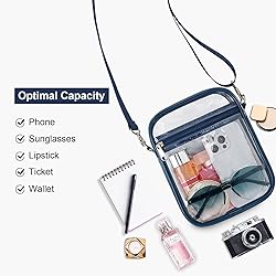 USPECLARE Clear Purse Stadium Transparent Messenger