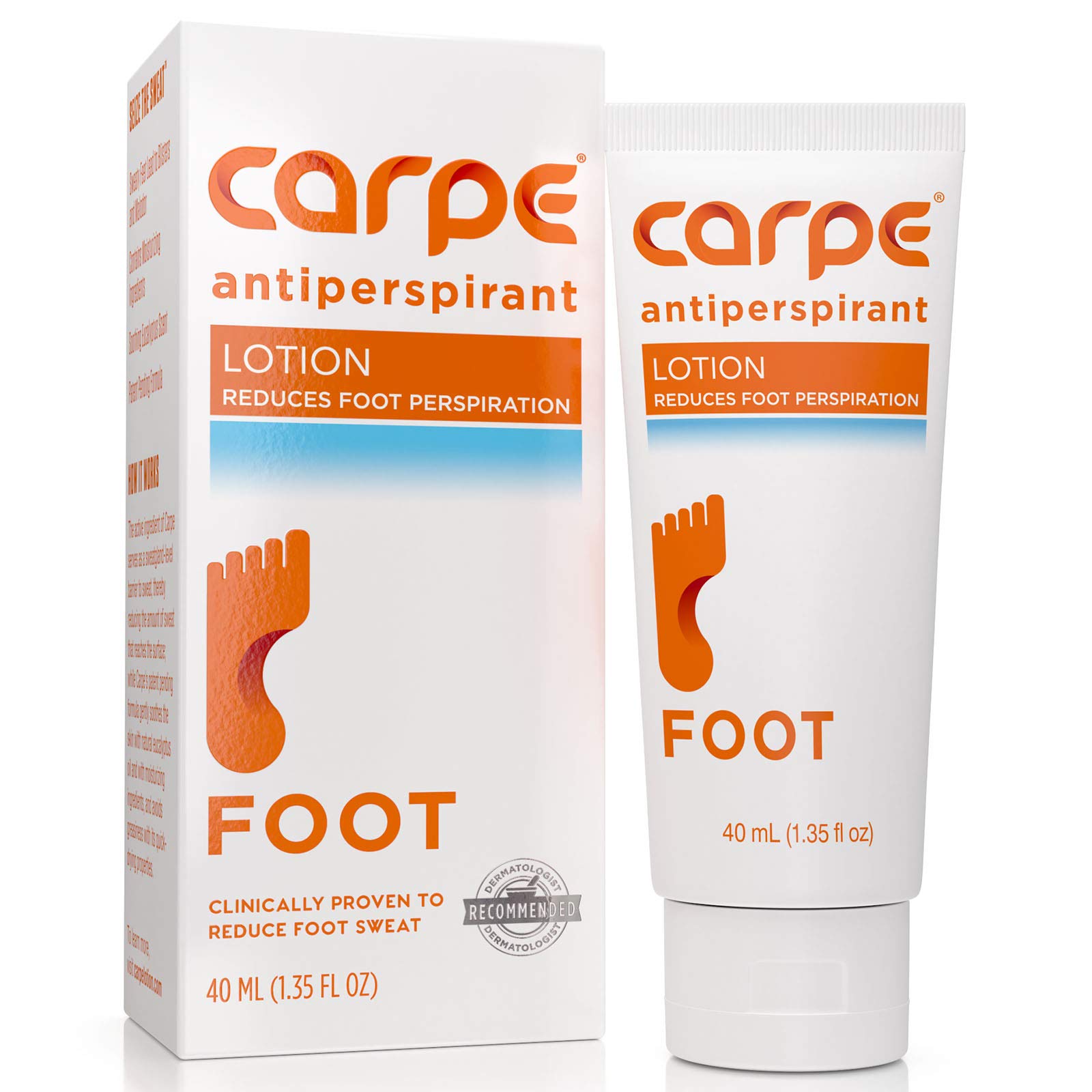 Carpe Antiperspirant Foot Lotion, A solution to stop sweaty, smelly