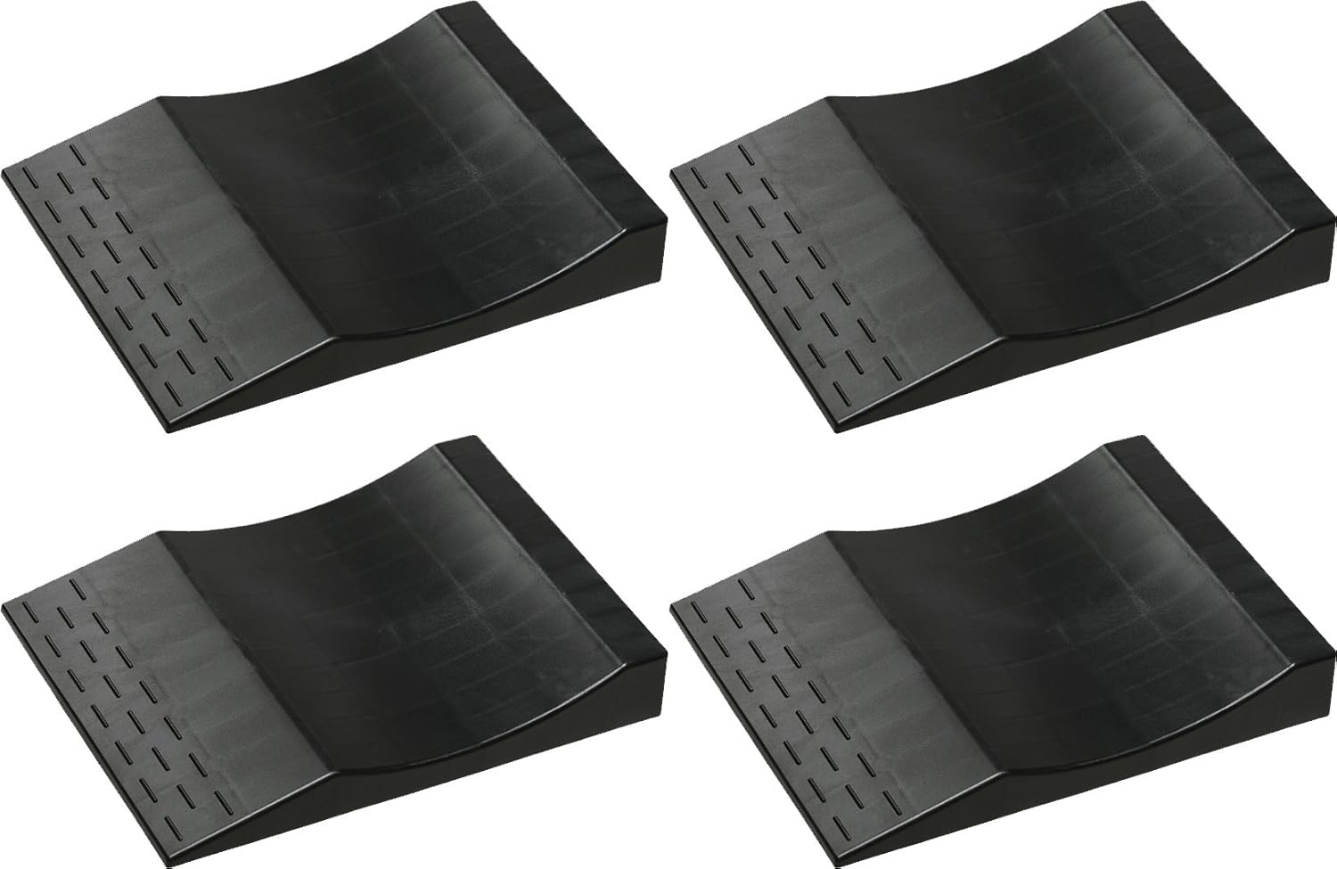 MAXSA 37353 Park Right Tire Saver Ramps for Flat Spot Prevention and Vehicle Storage (Set of 4), Black