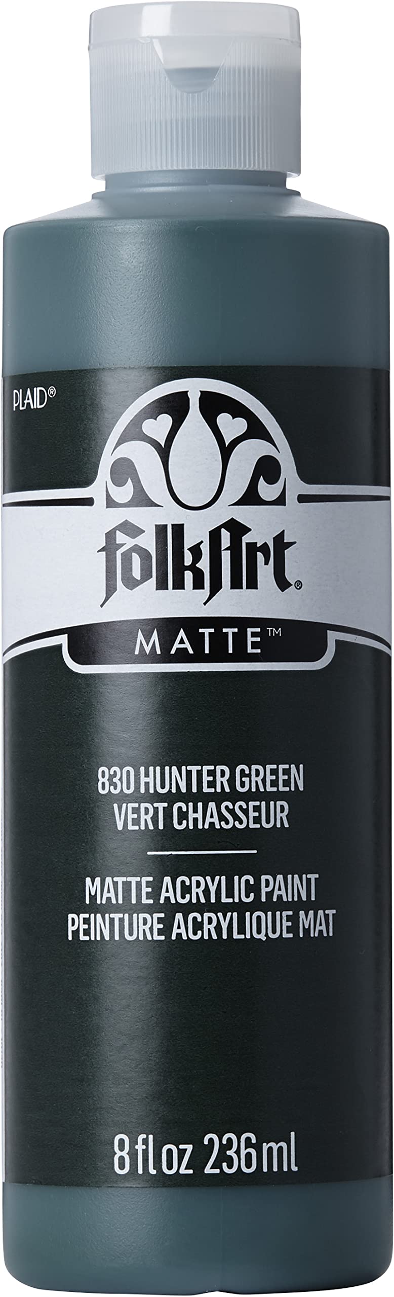 Plaid PE830 Folk Art Acrylic Colour, Hunter Green, 8 oz.