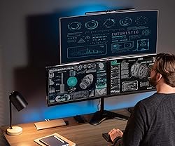 VIVO Triple LCD LED Computer Monitor Desk