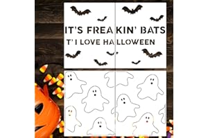 ZOSYLLEY Halloween Stencils for Doormat 17x26inch Large Halloween Stencil Reusable Boo Ghost Stencils Draw Templates for Painting on Wood Fabrics Porch Door Mat DIY Crafts Decor