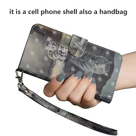 TOCASO kompatibel für Samsung Galaxy J3 2016 Hülle, Leder Schwarz Flip Wallet Case Glitzer Blume Kartensteckplätze Schutzhüll