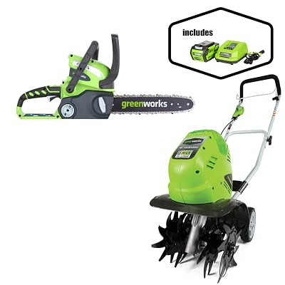 40V Cordless Cultivator, 4.0 AH Battery 