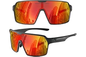 GRINDERPUNCH Polarized Sports Sunglasses for Men Women UV Protection Shades for Baseball Running Cycling Skiing & Pickleball