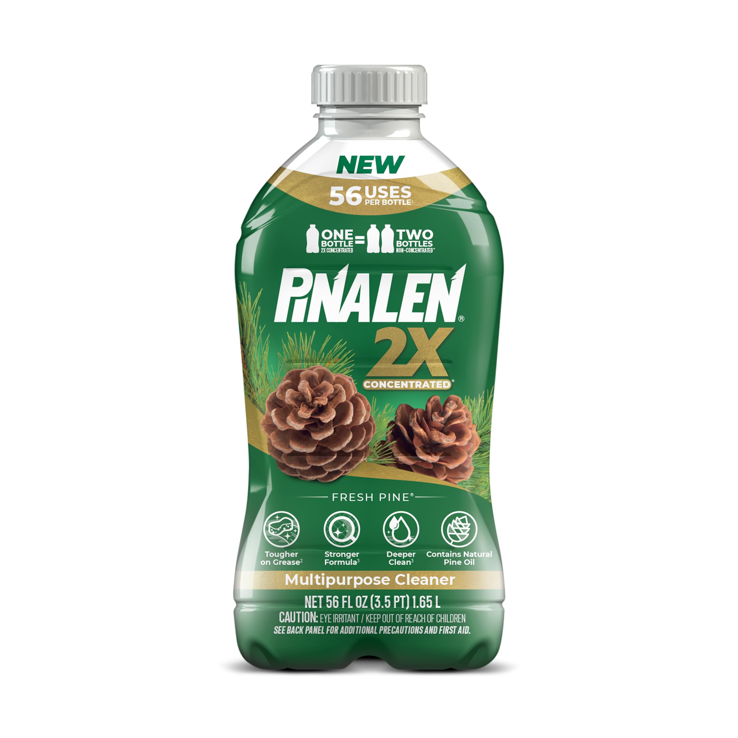 Photo 1 of PINALEN 2X Max Aromas Concentrated Multipurpose Cleaner - Fresh Pine Scent - 56 fl oz - All Purpose Cleaner for Kitchen, Bathroom, Floors & Outdoors
