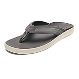 OLUKAI Leeward Men's Beach Sandals, Quick-Dry Flip