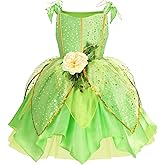 PAMABA Little Girls Princess Dress Costume for Toddler Girl Outfit for Party Halloween Cosplay Costumes 3-10 Years
