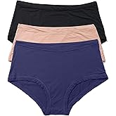hanky panky YourFit Boyshort - One Size Sexy Lingerie for Women, Boyshorts Underwear, Comfy Panties 3-Pack, Fit XS-XL (2-14)