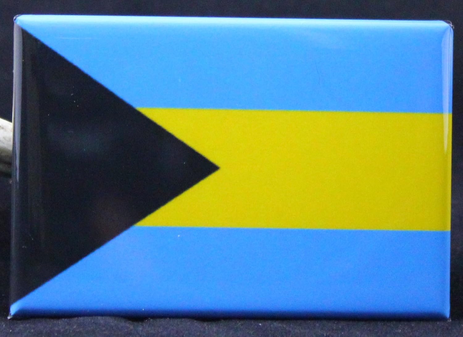 The Bahamas Flag Refrigerator Magnet.