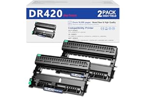MYWEET DR420 Drum Unit (2-Pack, NOT Toner) Replacement for Brother DR420 DR-420 to use with HL-2240 HL-2270DW HL-2280DW HL-2230 MFC-7360N MFC-7860DW DCP-7065DN Intellifax 2840 2940 Printer, Black