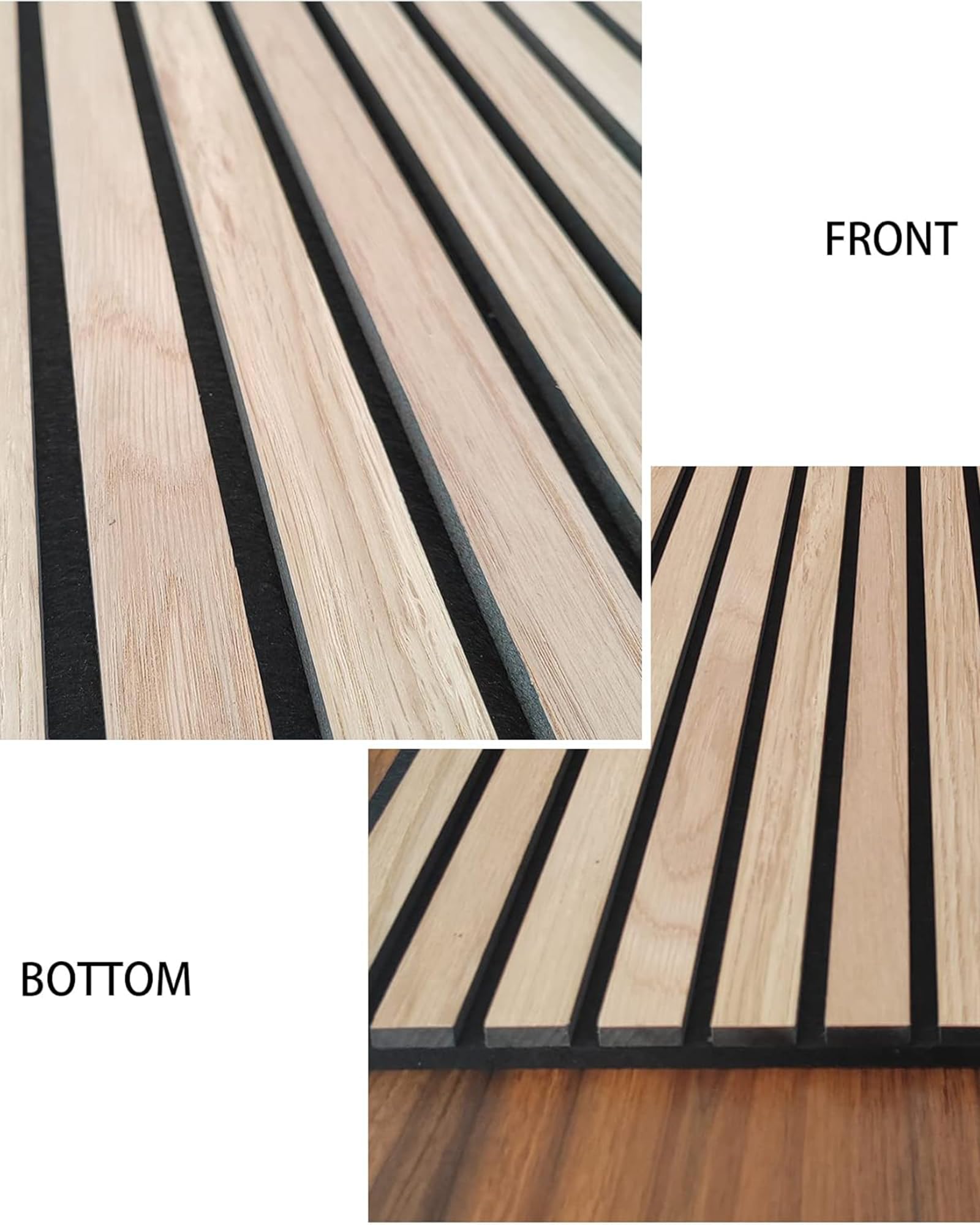 Mua 3D Soundproof Acoustic Panels for Interior Wall Decor, Accent Wood ...