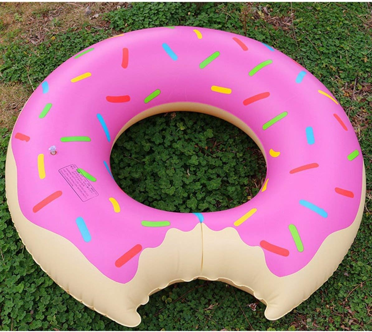 Corneliaa Inflatable Donut Swimming Ring Giant Pool Float Toy Circle Beach Sea Party Inflatable Mattress Water Adult Kid