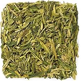 WHF Longjing Dragon Well Green Tea, Premium West Lake Fresh Loose Leaf, First Grade Ming Qian Natural Famous Lung Ching Dragonwell, Medium Caffeine, 4 Ounce