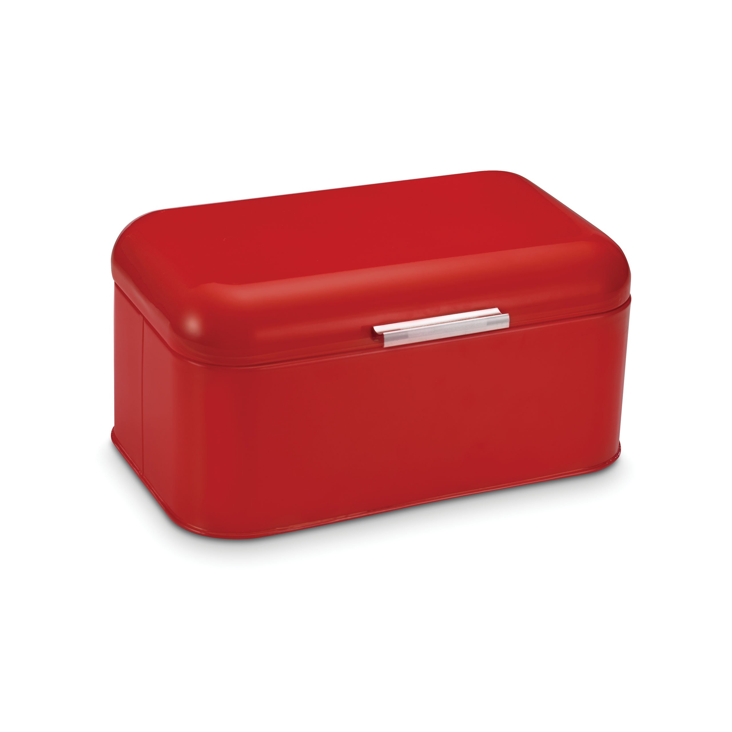 Polder Mini Retro Bin, Stainless Steel, Red