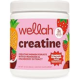 Wellah Creatine for Women (50 Servings, Strawberry Pina Colada) - Creatine Monohydrate with Dandelion & Cranberry Extract