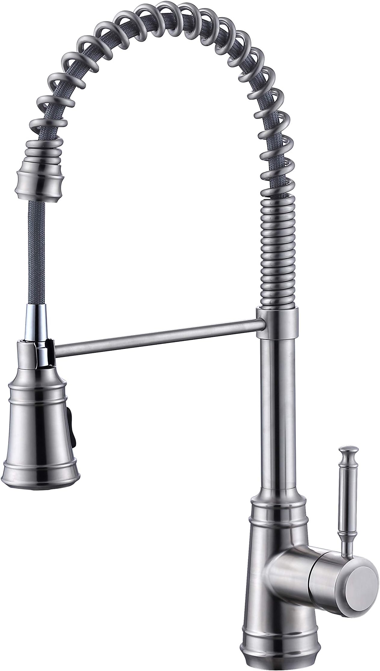 AIMADI Commercial Kitchen Faucets with Dual Function Pull Down Sprayer