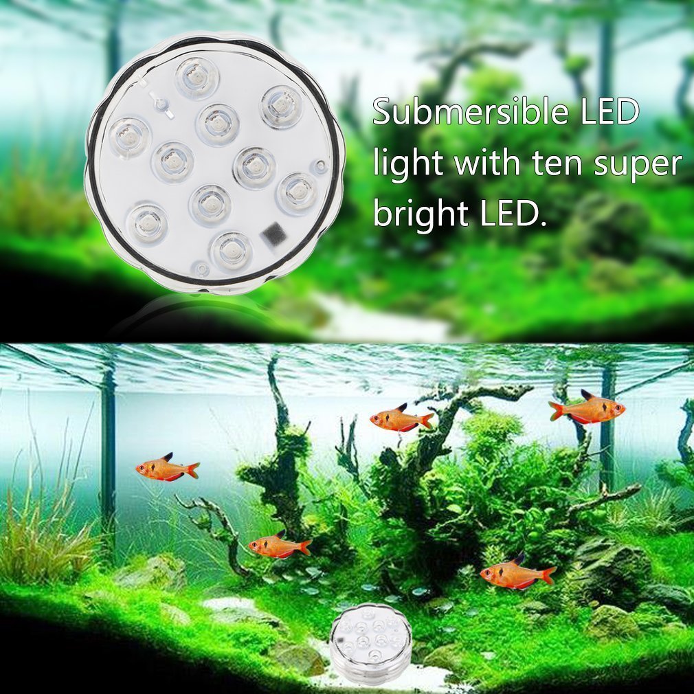 BXROIU Submersible Unterwasser Licht mit Fernbedienung 4er,Multi Farbwechsel Wasserdichte LED Leuchten Teichbeleuchtung für Aquarium, Bar, Badewanne, Blumenvase, Pool, Teich Dekoration