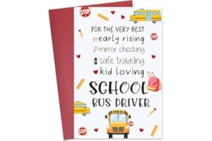 Ithmahco Bus Driver Appreciation Gifts - Thank You Cards, Retirement and End of Year Gifts for School Bus Drivers