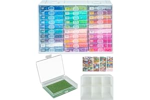 YBUTVY Diamond Art Trays with Lids, 30PCS Diamond Painting Trays with Lids ＆ Diamond Painting Storage, Diamond Painting Accessories for Diamond Art Beads (1 Pack)