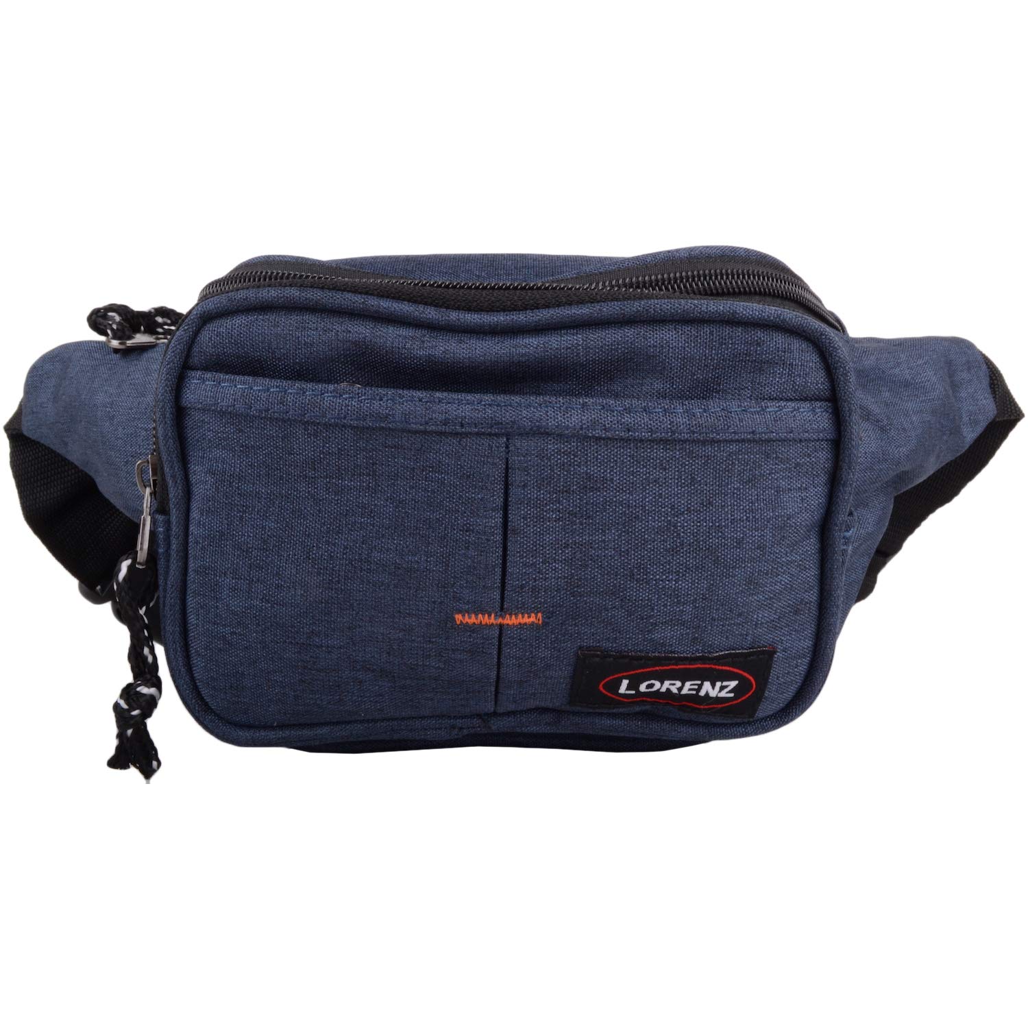 Valita Mens/Ladies Soft Polyester Bum Bag/Waist Bag with Multiple Pockets - Navy