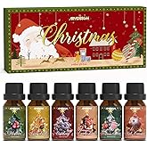 ARVIDSSON Christmas Fragrance Oil Set, Winter Essential Oils for Diffuser, Candle Making - Christmas Spirit, Gingerbread, Apple Cinnamon, Candy Cane, Mistletoe, Holiday Diffuser Oils Gift Set