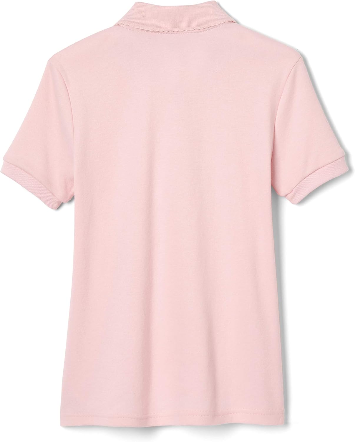 French Toast Girls' Short Sleeve Picot Collar Polo Shirt (Standard & Plus): Clothing