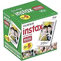 Fujifilm Instax Mini Instant Film, 10 Sheets×5 Pack(Total 50 Shoots)