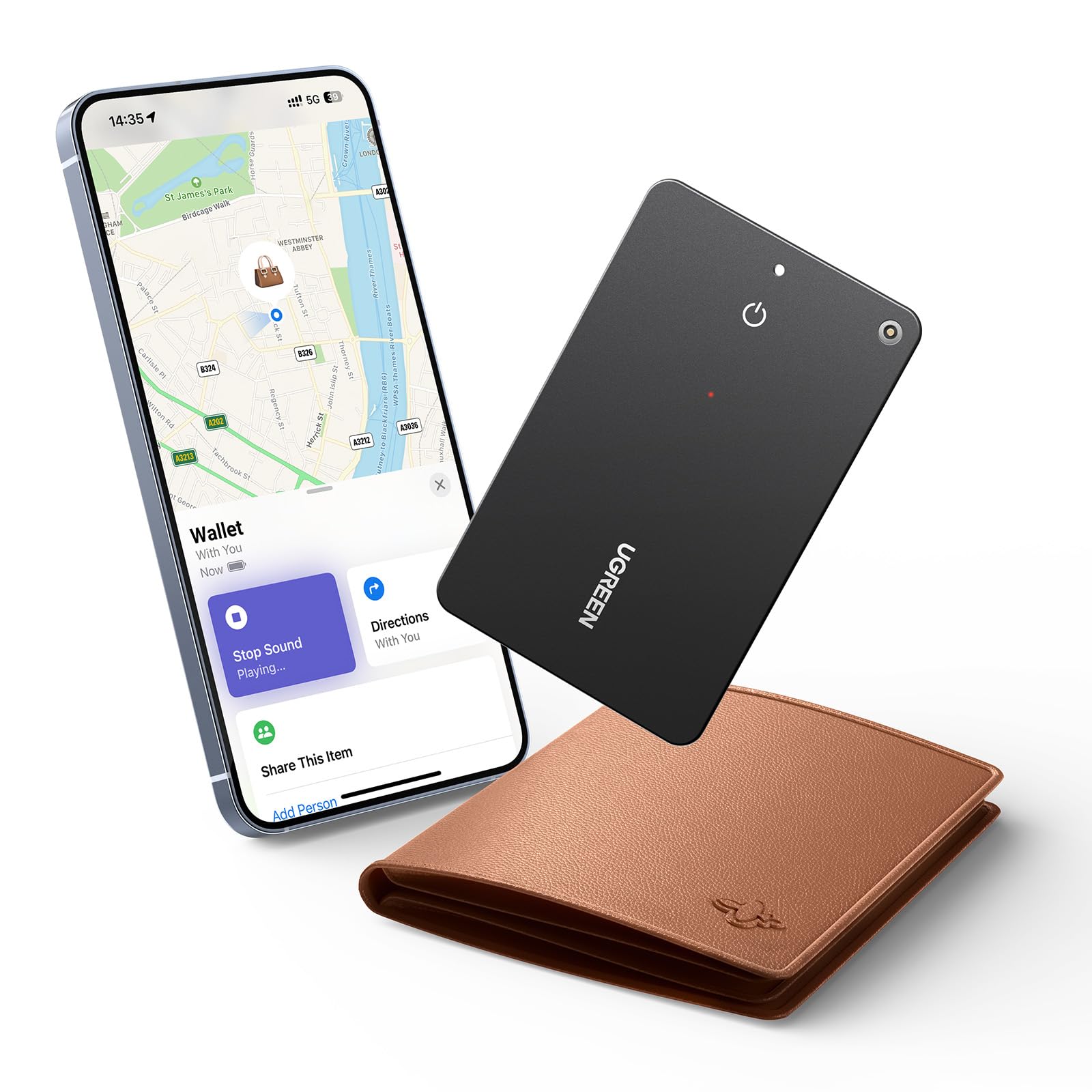 UGREEN FineTrack Slim Smart Finder Compatible with