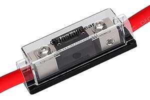 InstallGear - Fuse Block with ANL Fuse Holder and Clear Cover - 300Amp Fuses for Secure Circuit Protection - Universal Fuse Box for 0,2,4 Gauge Terminals, Automotive Applications, Wireless