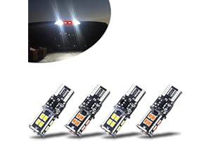 KISLED 12-24V Extremely Bright 194 912 921 168 175 2825 W5W T10 T15 LED Bulbs Fit for Chevrolet Dodge Ford GMC Honda Nissan Toyota Truck 3rd Brake Lamp Cargo Lights, White/Red