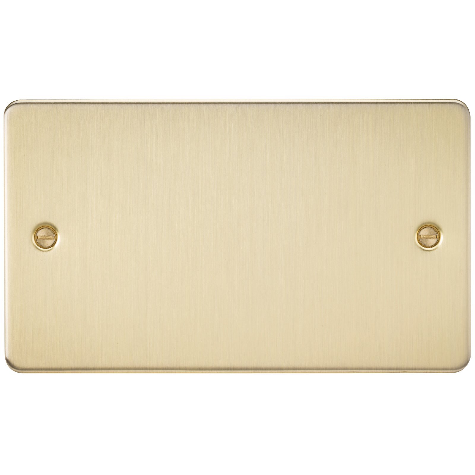 Knightsbridge FP8360BB Brushed Brass FPAV8360BB Flat 2G Blanking Plate