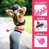 Sedol Smart Weighted Hula Hoop Gift Set – Auto-Spinning Fitness Hoop Pink view 2