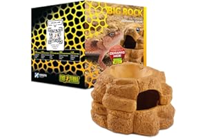 Exo Terra Big Rock Reptile Ceramic Cave with lid - Small