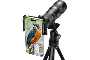 20-60X Zoom Telephoto Lens, Evil Eye High Power HD Telephoto Phone Lens with Tripod and Universal Phone Clip for iPhone 16/15/14/13 Series, Samsung, Android Phone and Most Smartphone