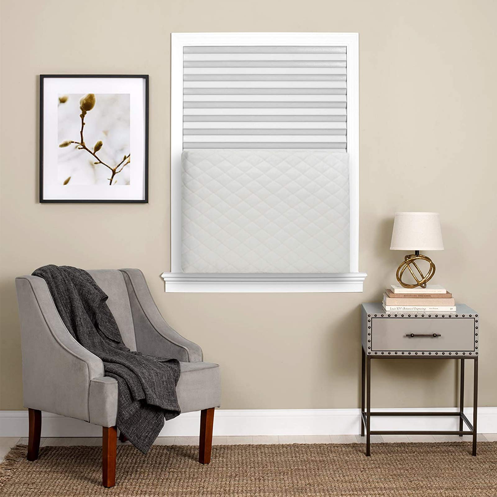 Foozet Indoor Air Conditioner Cover Double Insulation, Medium Beige