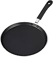 Cook N Home 10.25-Inch Nonstick Heavy Gauge Crepe Pancake Pan Griddle, 26cm, Black