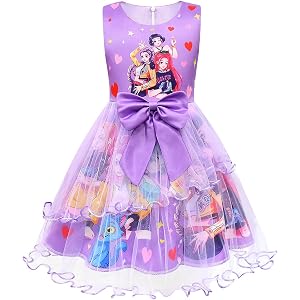 Unicorn Newoutfit Girls Sparkle Chain Detail Dress, Fashion Inspired Performance Outfit for Girls