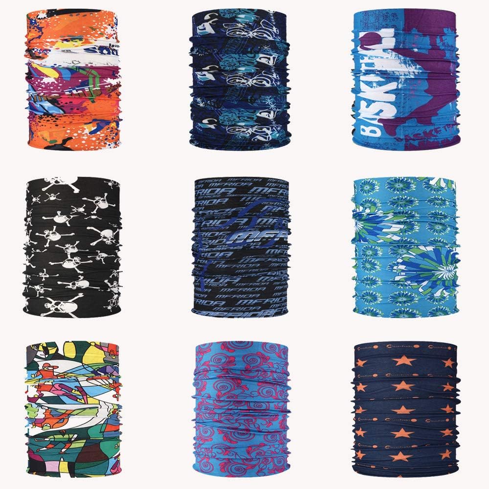 Ambielly Sport Headwear Bandana - Snood Face Mask Face Bandanas Scarf - Headband Snoods For Men Sport