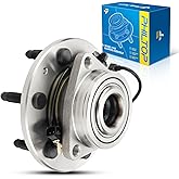 PHILTOP 515160 Front Wheel Hub Bearing Assembly for Yukon, Sierra, Tahoe, Silverado, XTS, Escalade, Suburban, Wheel Bearing 6 Lugs 4WD 1PC w/ABS