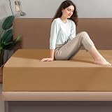 My Home Store Fitted Sheet 100% Egyptian Cotton 300TC Beige Double view 5