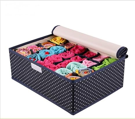 Adv Built In Storage Oxford Cloth Closet Organizer 24 Compartment