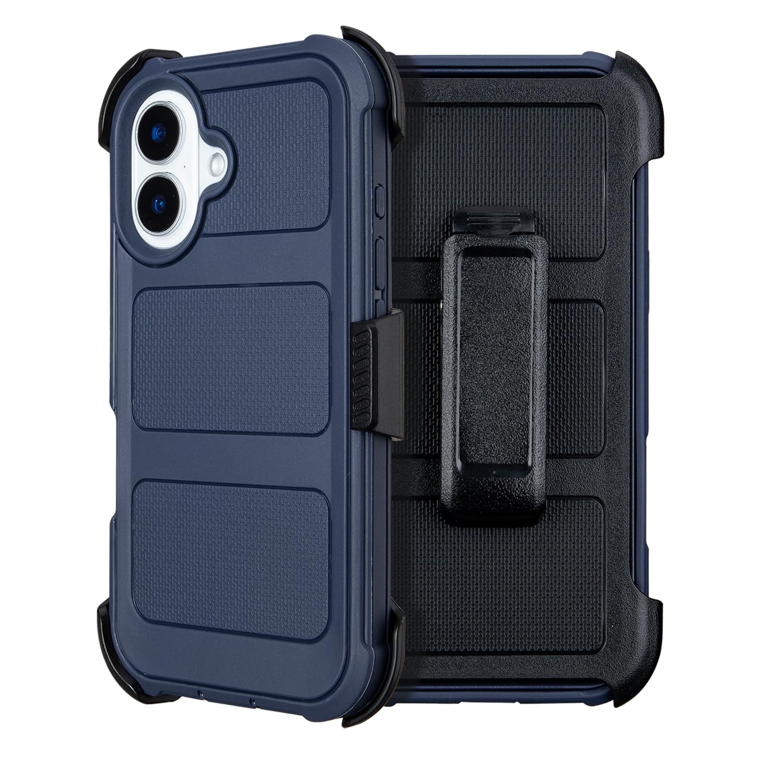 Shockproof for iPhone 16 Plus Belt Clip Case,for iPhone 16 Plus Case Defender with Holster,for iPhonePlus 16 Case with Kickstand,3 Layers of Sturdy,Anti-Drop,Protective Cases for iPhone16Plus (Blue)