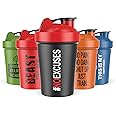 JEELA SPORTS 5 PACK Protein Shaker Bottles for Protein Mixes -20 OZ- Dishwasher Safe Shaker Cups for Protein Shakes - Shaker Cup for Blender Protein Shaker Bottle for Shakes Protein Shake Blender
