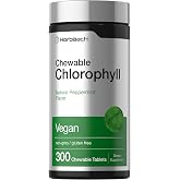 Horb&auml;ach Chlorophyll Pills | 300 Chewable Tablets | Natural Peppermint Flavor | Vegan, Non-GMO &amp; Gluten Free Supplement