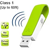 Avantree aptX LOW LATENCY Driver-Free USB Bluetooth Audio Adapter Transmitter, Wireless USB Dongle for PC PS4 Linux Mac, Real Time Movie & Games [2 Year Warranty]