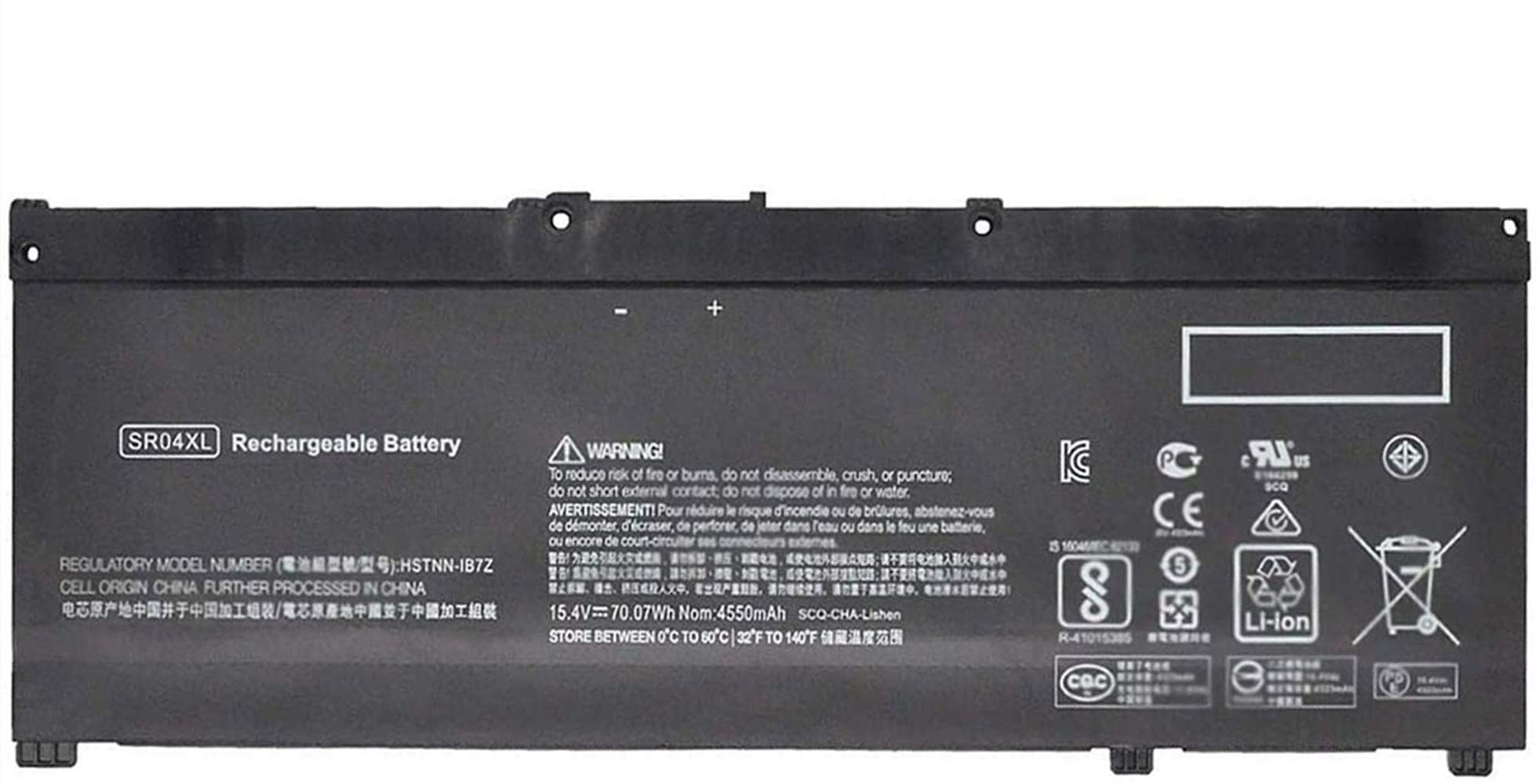 ASKC 70.07Wh SR04XL Laptop Battery for HP Pavilion 15-CB000 Omen 15-CB000 15-CE015DX 15-CE000 15-DC0000 Series HSTNN-IB7Z HSTNN-DB7W 917678-1B1 917678-2B1 917724-855